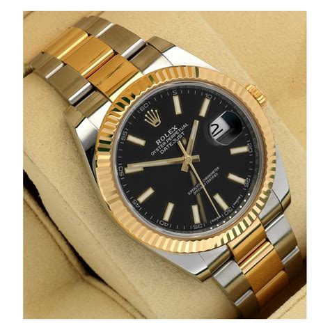 rolex staal goud zwart|rolex horloge goud.